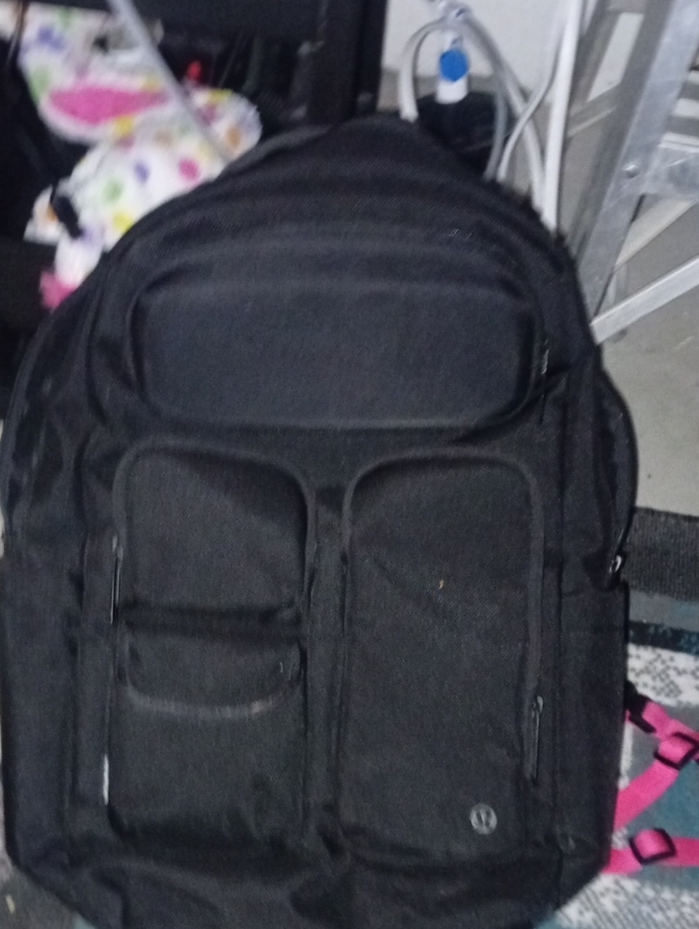 Men's Black Utility Backpack - Durable Everyday Bag